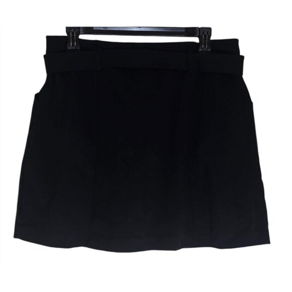 And Now This Women's Button-Front Mini Skirt - Black - Picture 3 of 5